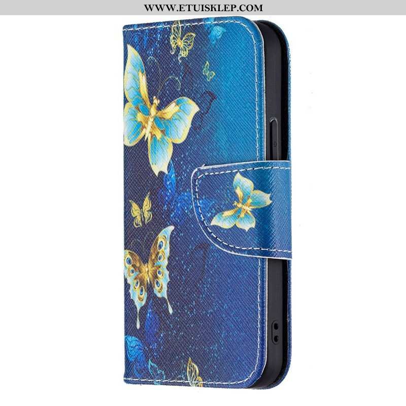 Etui Folio do iPhone 13 Mini Królowie Motyli